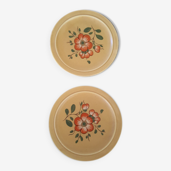 Set of 2 stoneware dessert plates