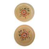 Set of 2 stoneware dessert plates