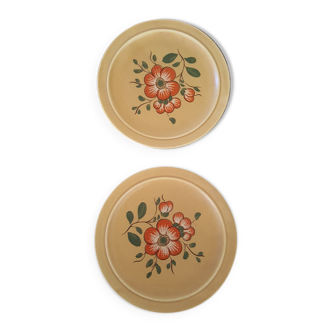 Set of 2 stoneware dessert plates