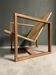 Modernist wooden lounge chair