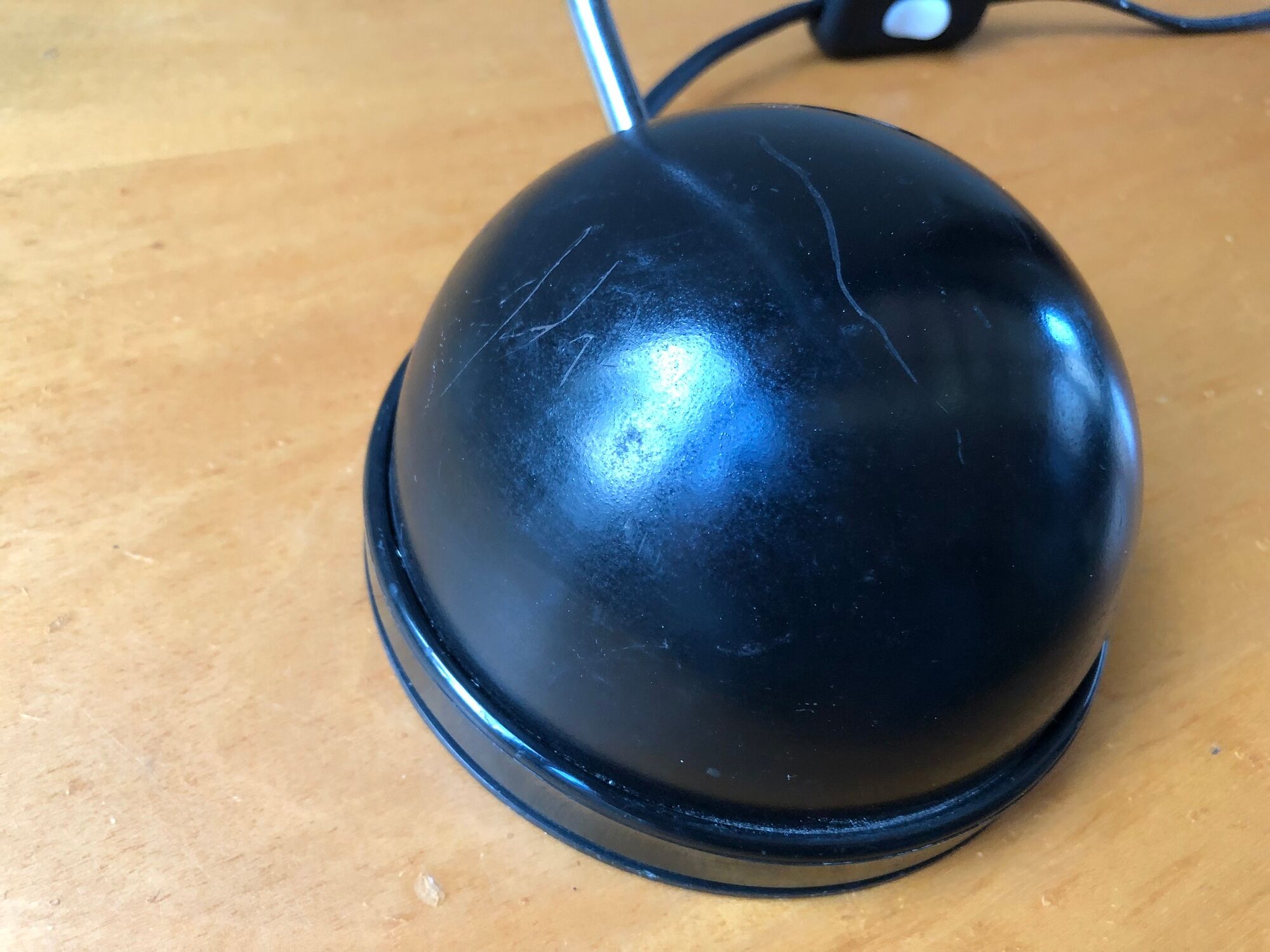 Lampe de bureau eyeball moderniste, Veb Narva Ex-RDA, vintage, 70-80