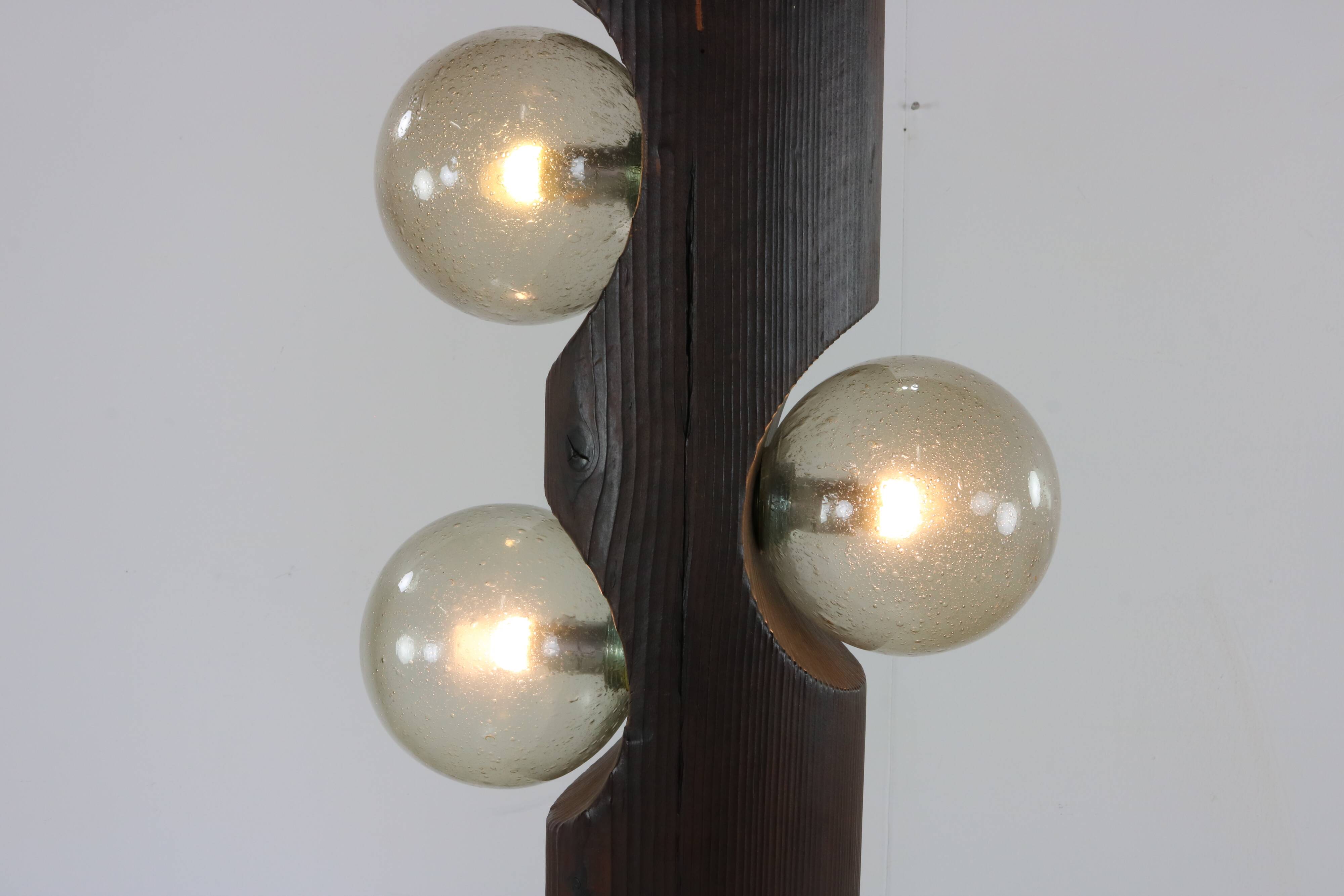 Brutalist design floorlamp