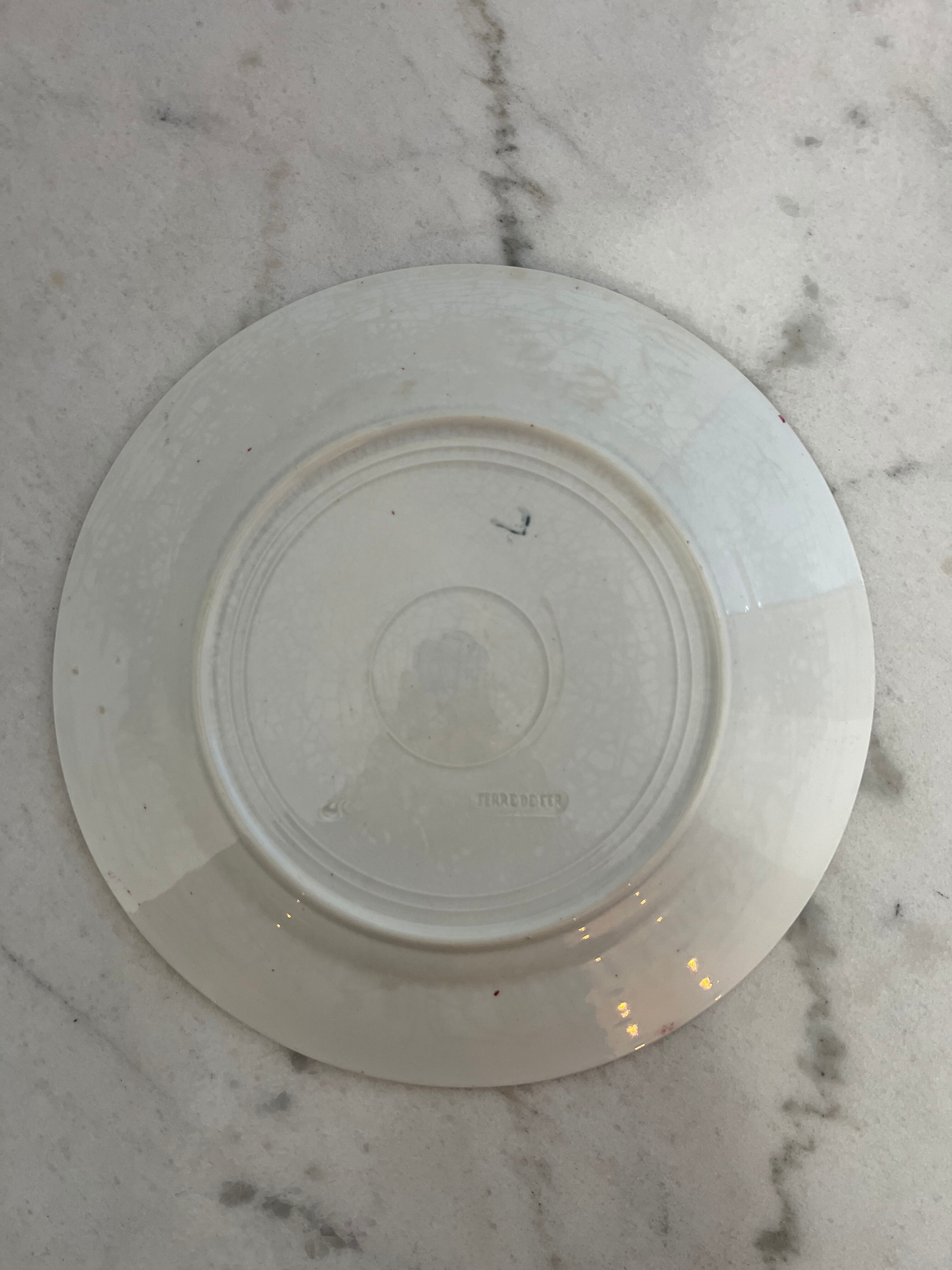Lot de 4 assiettes plates Onnaing Moisson