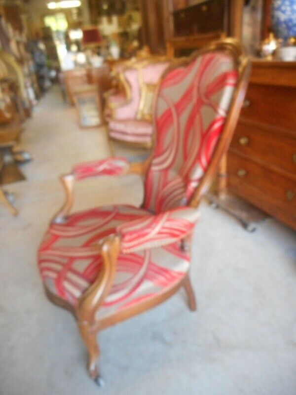 19th century Voltaire walnut armchair