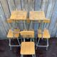 High industrial stools (60cm) – ideal for your project – green frame