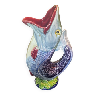 Vase poisson barbotine