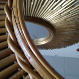 Rattan mirror 52 cm