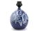 Fat lava blue ceramic potter's lamp, 1970s