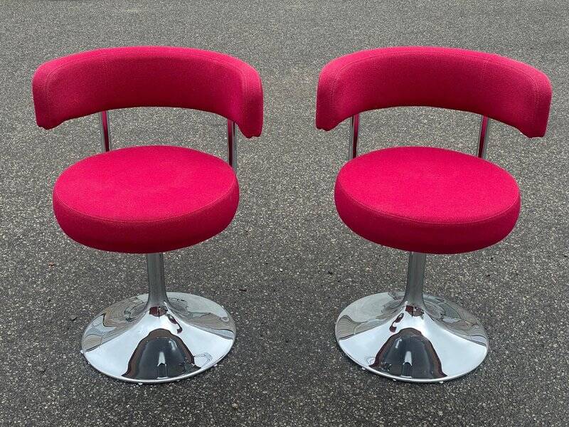 Set of modernist swivel chairs attributed to Börje Johanson for Johanson Design, 1976