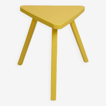 Tabouret de ferme jaune