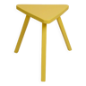 Tabouret de ferme jaune