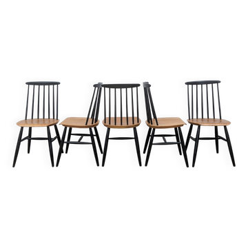 Set of 5 Fanett chairs by Ilmari Tapiovaara