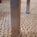 Guy Lefèvre for maison Jansen sofa tip in brushed steel