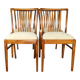 Vintage chairs beige velvet - set of 4