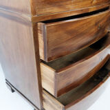 Empire chest of drawers of polished mahogany, 1820