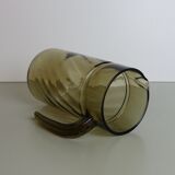 Smoked glass pitcher