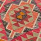 Turkish Handwoven Vintage Herki Kilim 94 cm x 346 cm