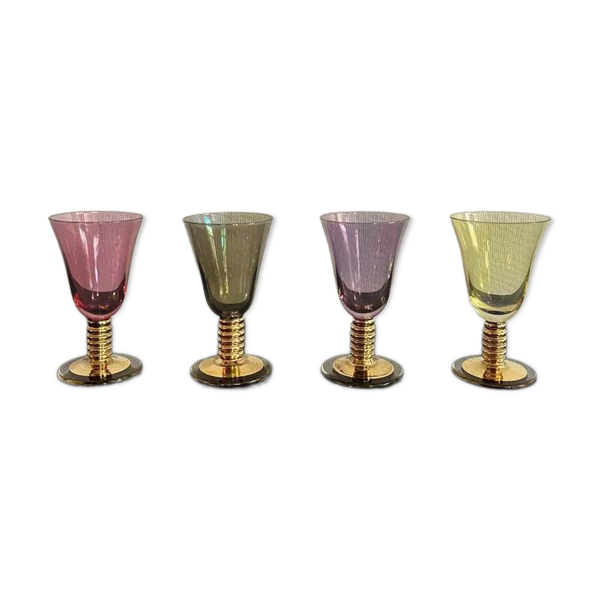 Verres à liqueur en cristal