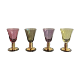 Verres à liqueur en cristal