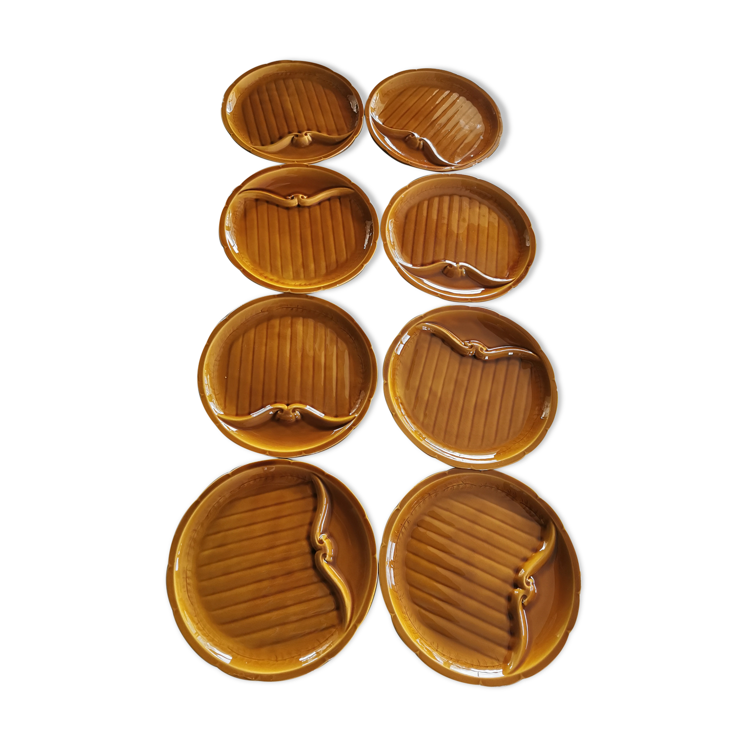 Lot of 8 plates Vintage Gien France