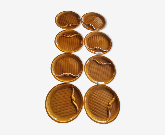 Lot de 8 assiettes Vintage Gien France