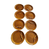Set of 8 Vintage Gien France plates
