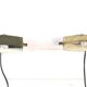 Pair of brass wall lights, Lita, France, 1970s