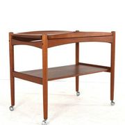 Poul Hundevad trolley with removable tray - danish design