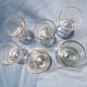 6 antique blown glass coffee glasses
