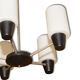 Mid century pendant with five pipe glass lampshades, 1960´s