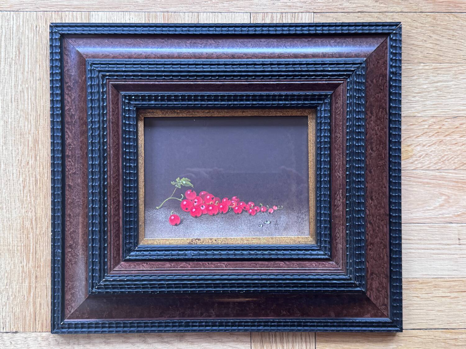 « Groseille » par André Doroguine - Gouache - École de St Petersbourg