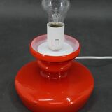 Lampe de table champignon en verre opalin Stepan Tabery des années 1970, Tchécoslovaquie