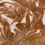 Vintage frosted glass bowl, 1970s.