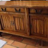 Enfilade en orme massif vintage 1950