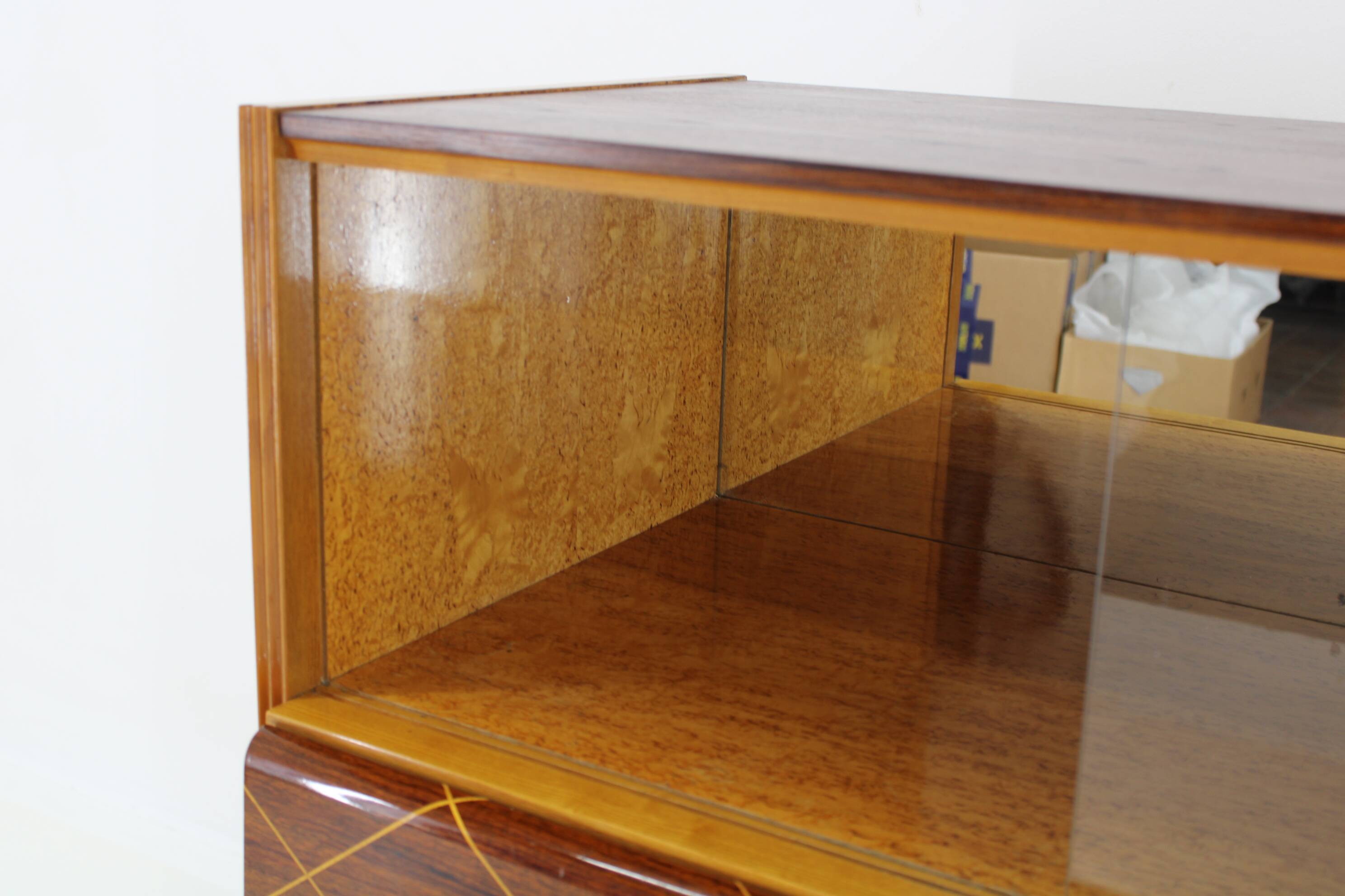 1960s Wooden Cabinet /Chest Of Drawers, Czechoslovakia