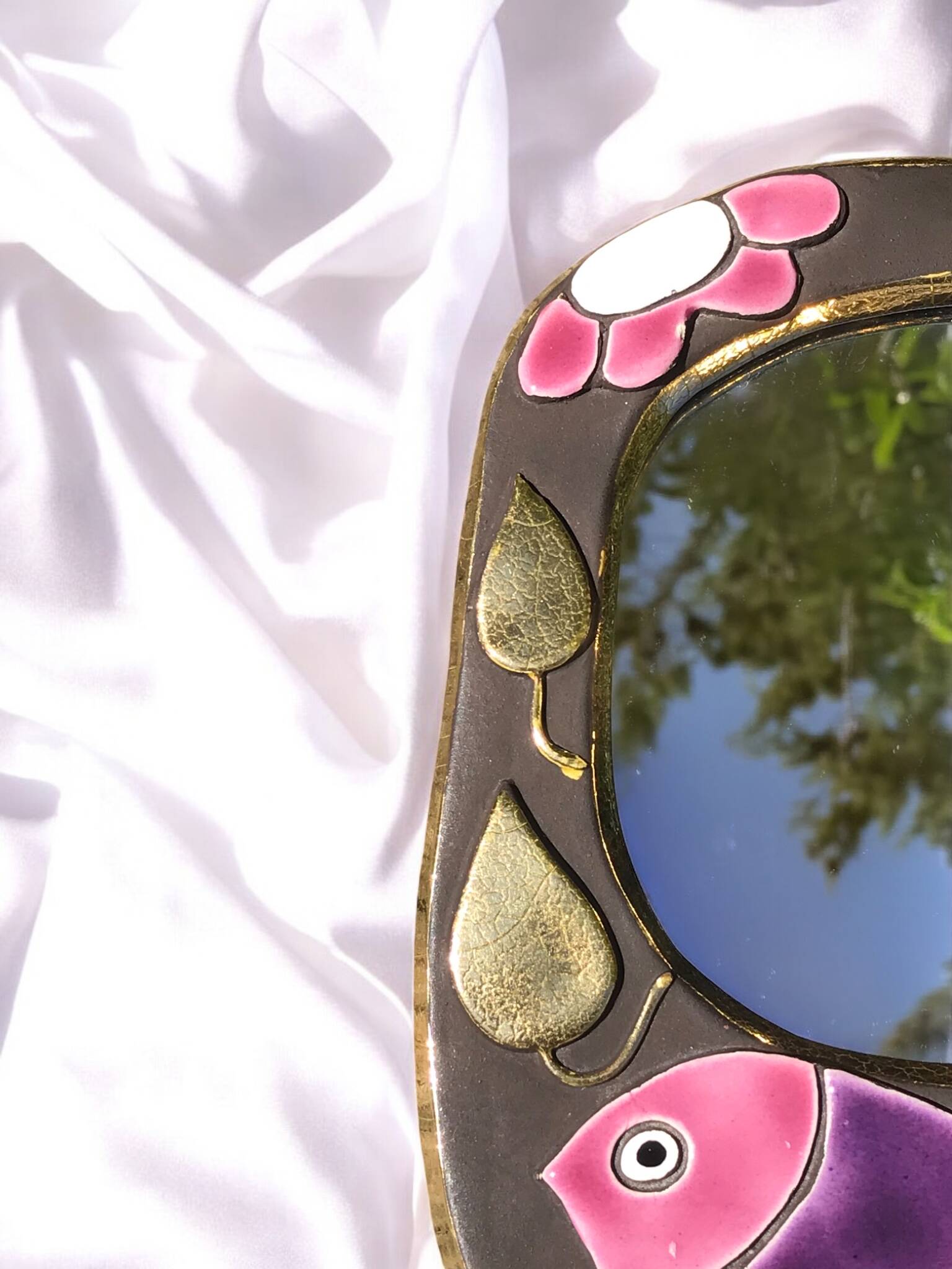 Mithé Espelt Mirror – Glazed Earthenware