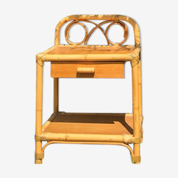 Rattan nightstand