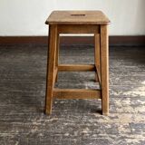 Boarding school stool in oak and plywood 1950