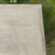 Banc en bois et tissu beige