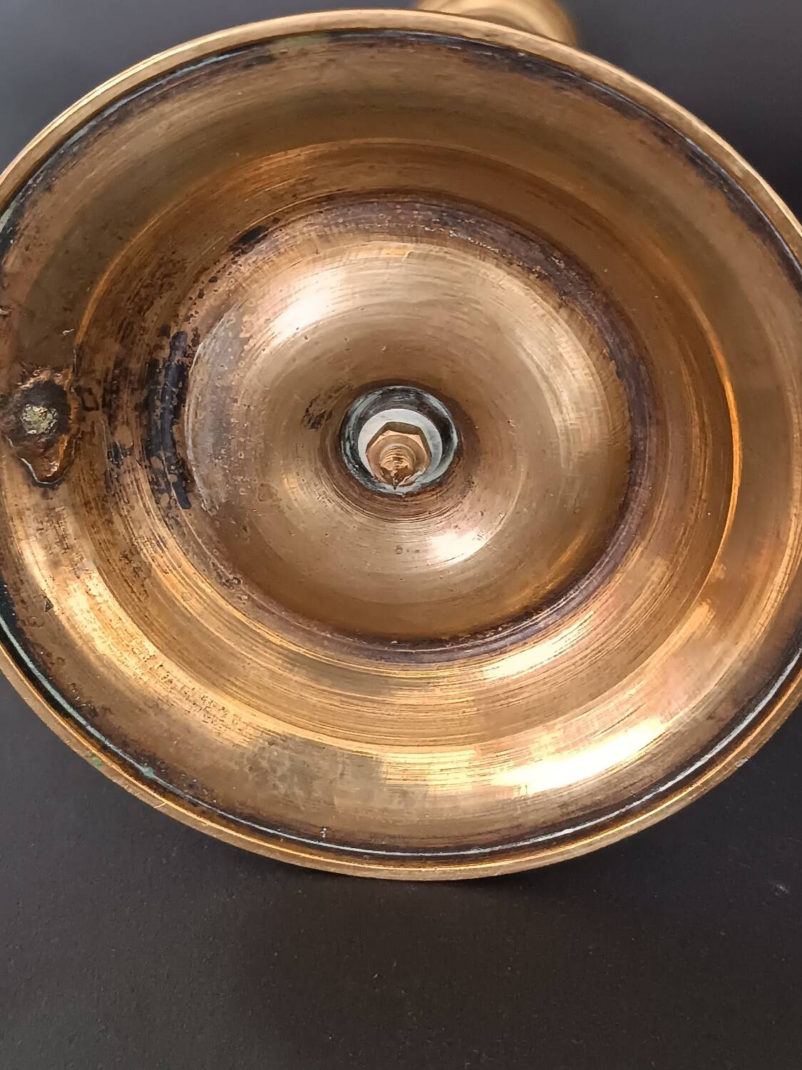 Pair of brass candlesticks