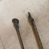 Serviteur de cheminée bronze doré