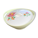 Soup tureen, Gien France, Princess model, in enamelled ceramic, vintage