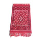 Tapis margoum rouge fait main en pure laine, 105x70 cm