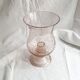 Bubbled glass candle holder signed biot