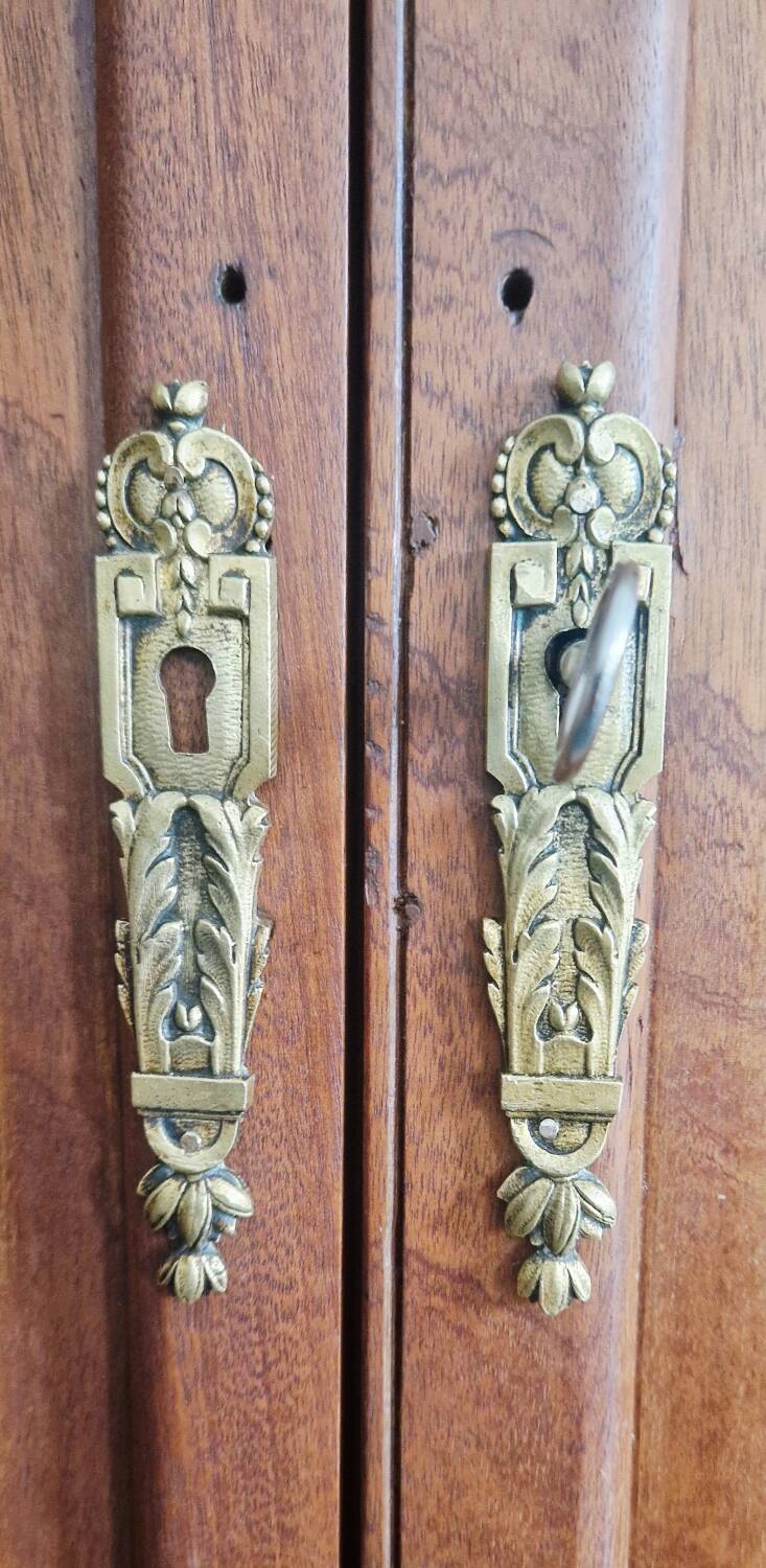 1950s handcrafted cabinet - Solid mahogany wood - Unique piece