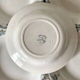 Old soup plates Creil Montereau Labrador Cambrai