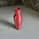 Red Art Deco Ceramic Vase Vierzon Louis Gueule