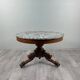 Carved wooden pedestal table with a marble top, Napoleon III period