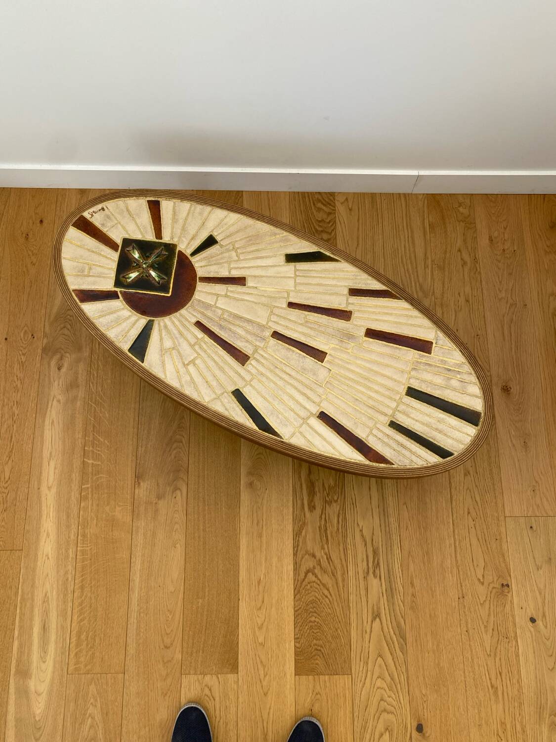 Vallauris ceramic coffee table