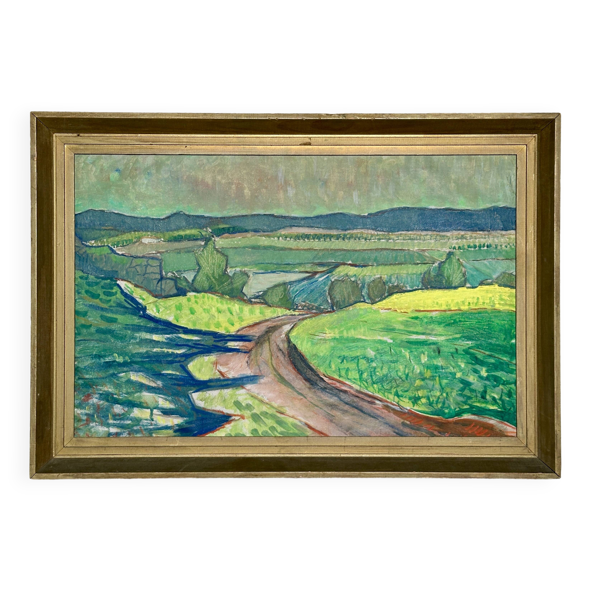 watercolor on canvas, 1940s/1950s, 20th century.